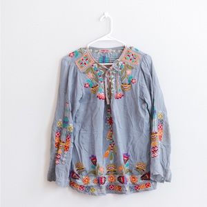 Johnny Was Free Spirit Blouse Small